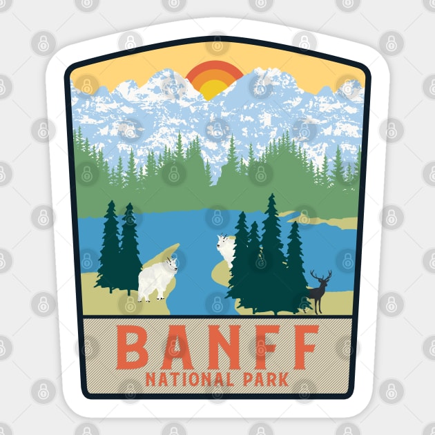 Banff National Park Canada Mountains Sticker by Tonibhardwaj